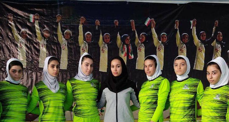 قهرمانی دختران جوان تیم کبدی شهرستان ورامین در مسابقات قهرمانی استان تهران