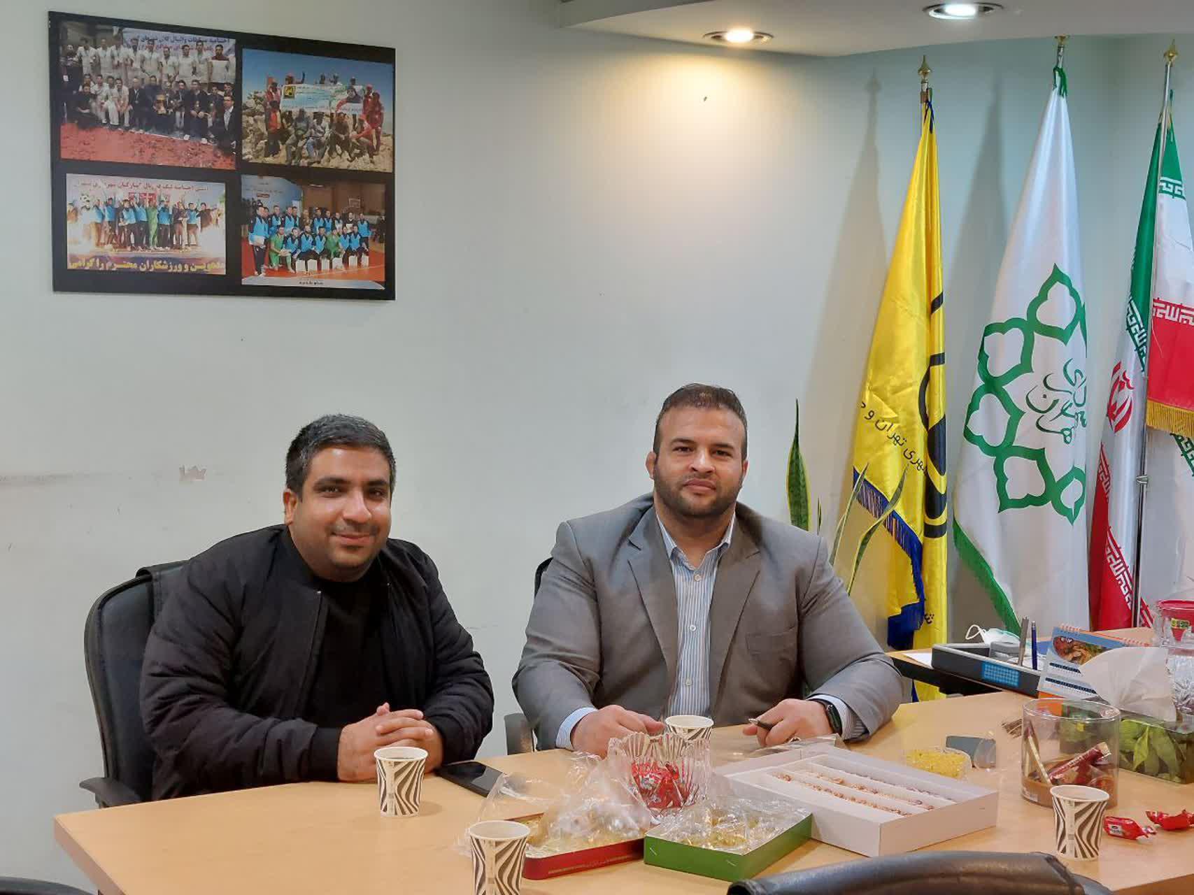دیدار رئیس هیئت اسکواش جنوب شرق با مدیر تربیت بدنی شرکت مترو تهران