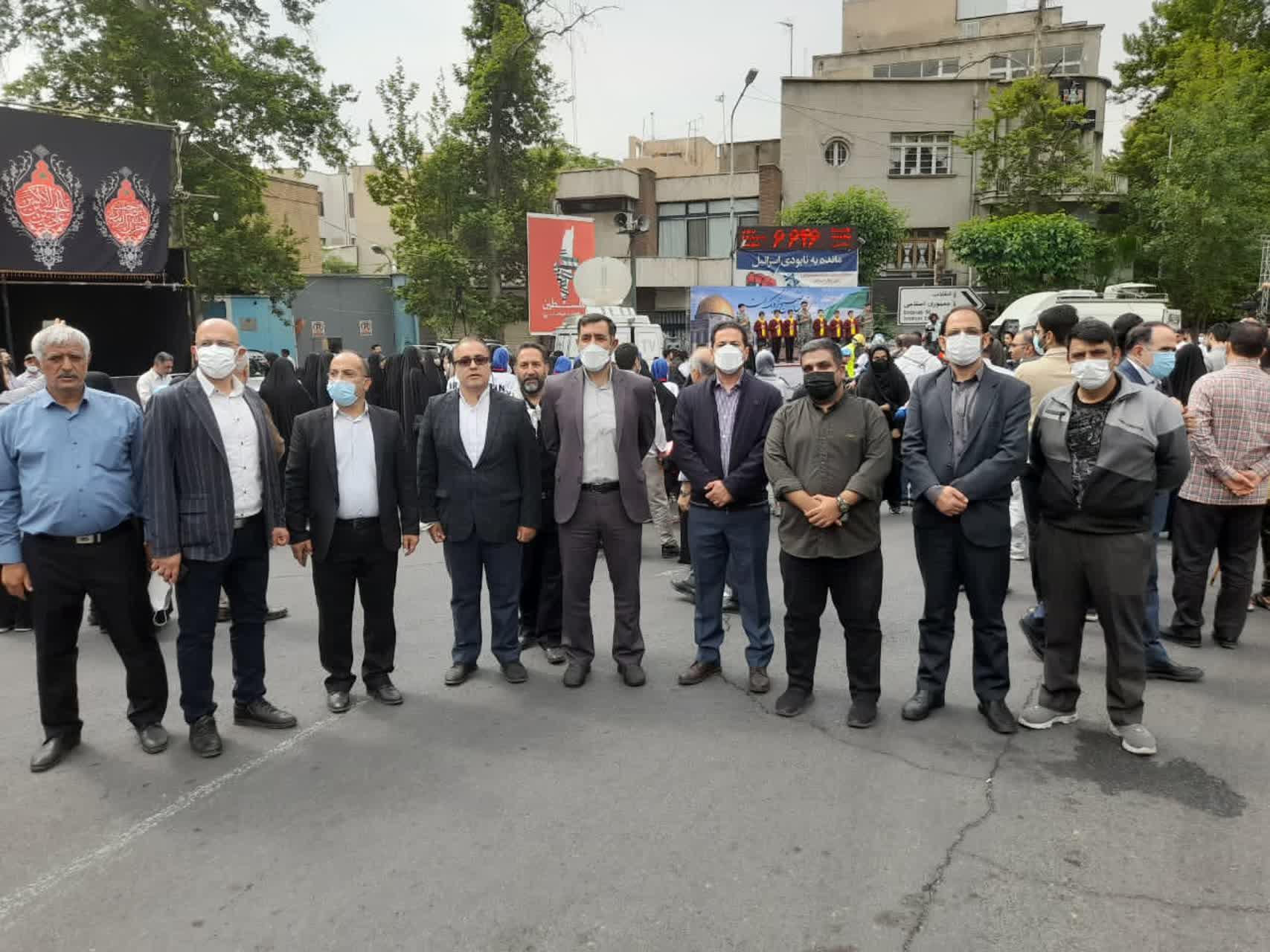 حضور جامعه ورزش اسکواش تهران در مراسم روز جهانی قدس