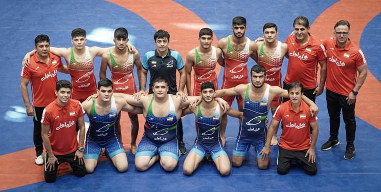 قهرمانی مقتدرانه تیم ملی جوانان کشتی فرنگی ایران در مسابقات جهانی